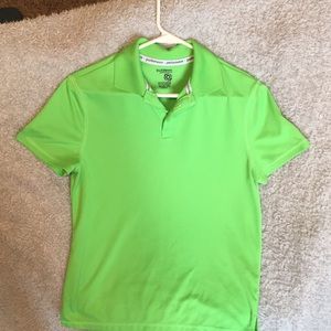 Lime green boys polo